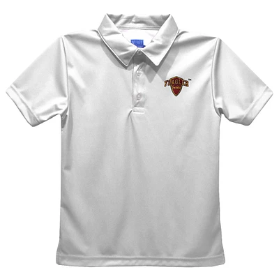 Toddler Vive La Fete  White Flagler Saints Solid Polo
