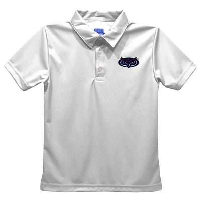 Toddler Vive La Fete  White Florida Atlantic Owls Solid Polo