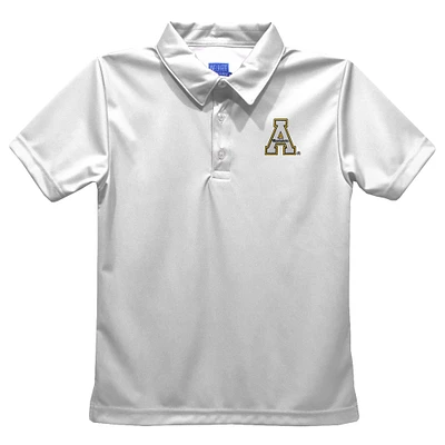 Toddler Vive La Fete  White Appalachian State Mountaineers Solid Polo