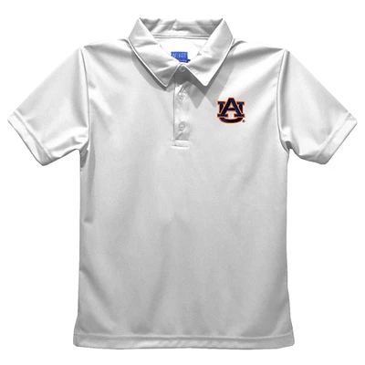 Toddler Vive La Fete  White Auburn Tigers Solid Polo