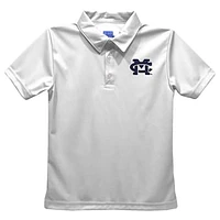 Toddler Vive La Fete  White Mississippi College Choctaws Solid Polo