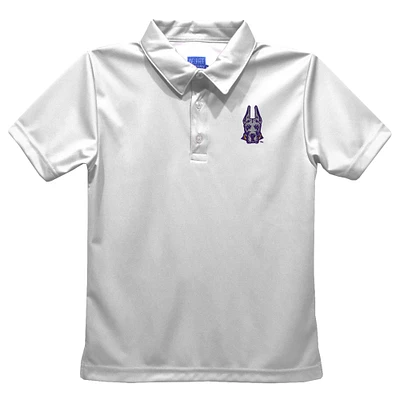Toddler Vive La Fete  White UAlbany Great Danes Solid Polo