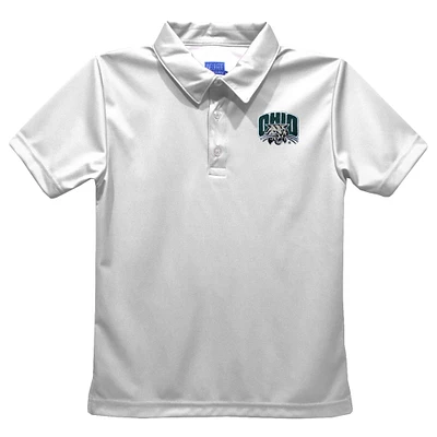 Toddler Vive La Fete  White Ohio Bobcats Solid Polo