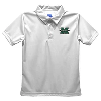Toddler Vive La Fete  White Marshall Thundering Herd Solid Polo
