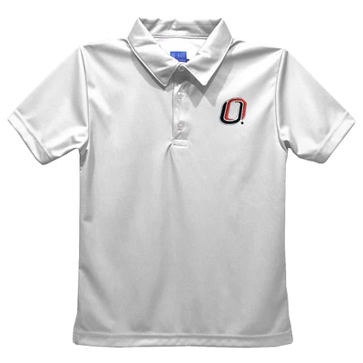 Toddler Vive La Fete  White Nebraska Omaha Mavericks Solid Polo