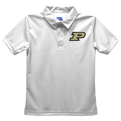 Toddler Vive La Fete  White Purdue Boilermakers Solid Polo