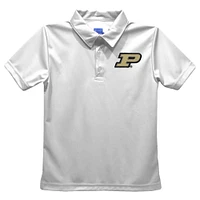 Toddler Vive La Fete  White Purdue Boilermakers Solid Polo