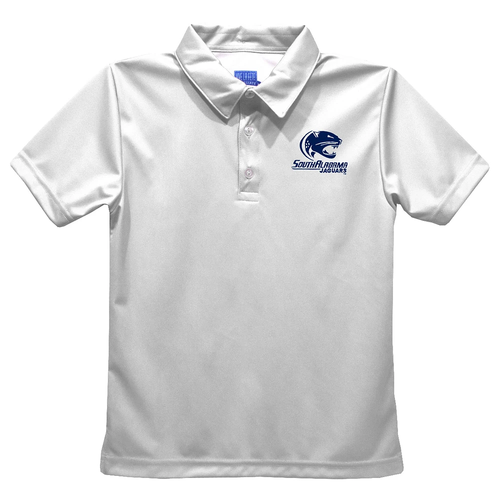 Toddler Vive La Fete White South Alabama Jaguars Solid Polo