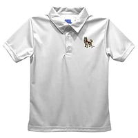 Youth Vive La Fete  White Bloomsburg Huskies Solid Polo
