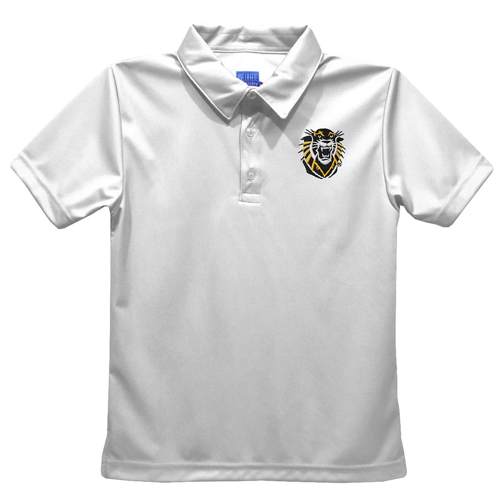 Youth Vive La Fete White Fort Hays State Tigers Solid Polo