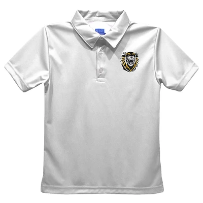 Youth Vive La Fete  White Fort Hays State Tigers Solid Polo