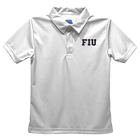 Youth Vive La Fete  White FIU Panthers Solid Polo