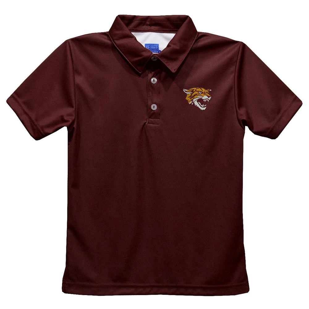 Youth Vive La Fete Maroon Bethune-Cookman Wildcats Solid Polo
