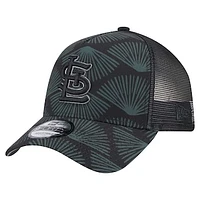 Men's New Era  Black St. Louis Cardinals 9FORTY A-Frame Trucker Adjustable Hat
