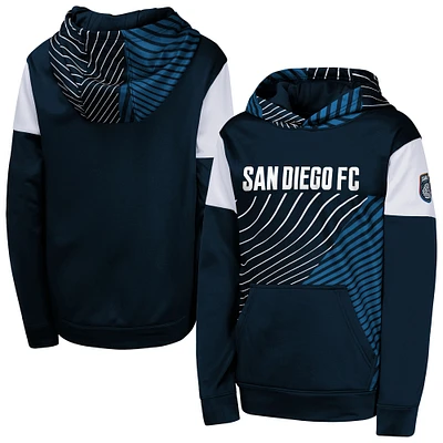 Youth Navy San Diego FC Unbeatable Pullover Hoodie