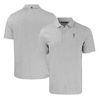 Men's Cutter & Buck Gray South Florida Bulls Forge Eco Double Stripe Stretch Recycled Polo