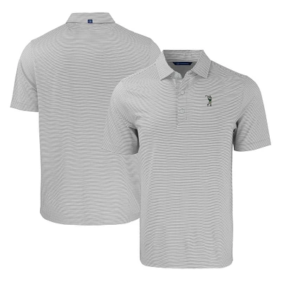 Men's Cutter & Buck Gray South Florida Bulls Forge Eco Double Stripe Stretch Recycled Polo