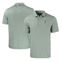 Men's Cutter & Buck Green South Florida Bulls Forge Eco Double Stripe Stretch Recycled Polo