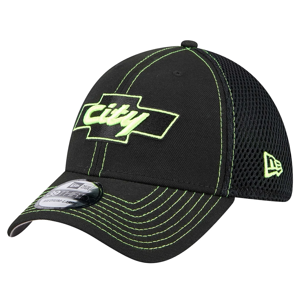 Men's New Era Black Chevrolet NASCAR Neo 39THIRTY Flex Hat