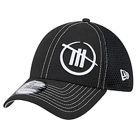 Men's New Era  Black TRACKHOUSE RACING Neo 39THIRTY Flex Hat