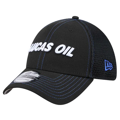 Men's New Era  Black Kyle Busch Neo 39THIRTY Flex Hat