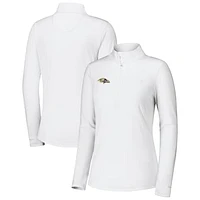 Women's Tommy Bahama White Baltimore Ravens Sport Playa Vista Quarter-Zip Jacket