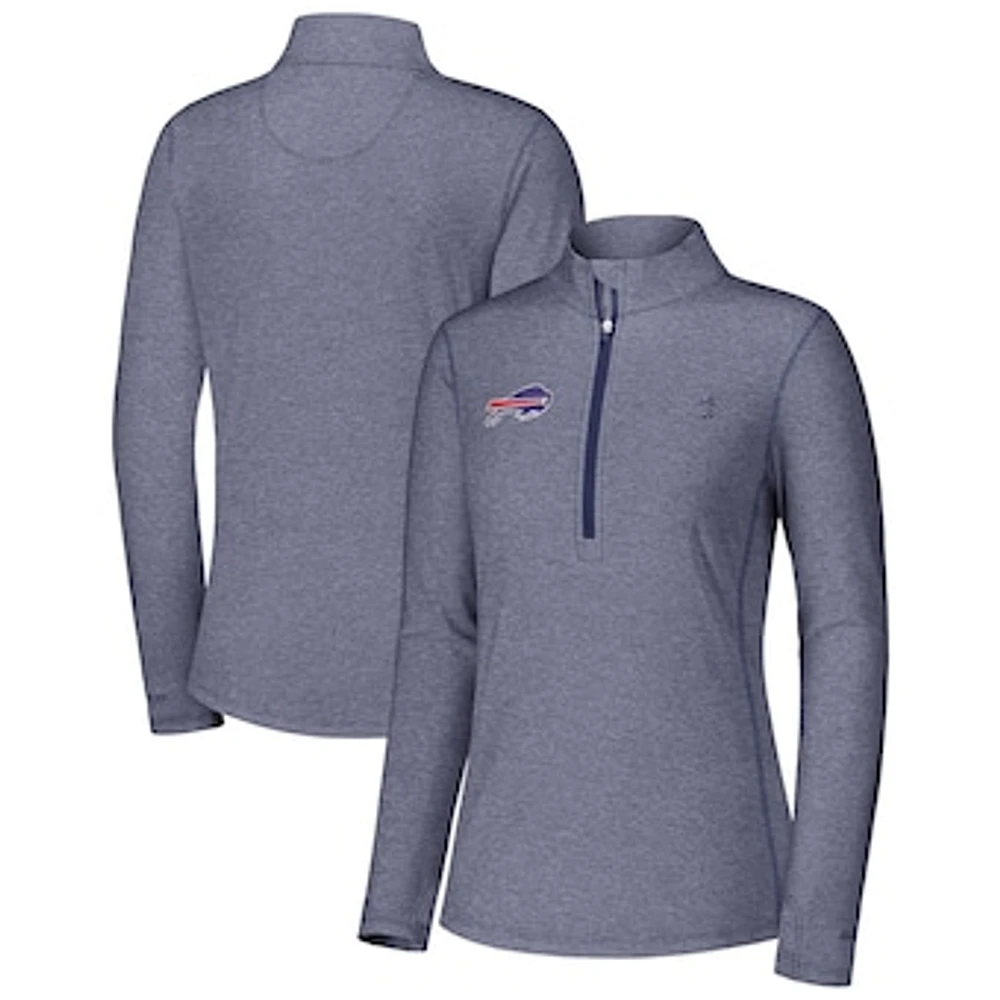 Women's Tommy Bahama Navy Buffalo Bills Sport Playa Vista Quarter-Zip Jacket