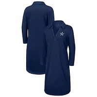 Women's Tommy Bahama Navy Dallas Cowboys Ashby Isles Three-Quarter Length Sleeve Pullover Jersey Dress