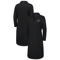 Women's Tommy Bahama Black Tampa Bay Buccaneers Ashby Isles Three-Quarter Length Sleeve Pullover Jersey Dress