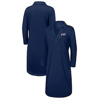 Women's Tommy Bahama Navy Buffalo Bills Ashby Isles Three-Quarter Length Sleeve Pullover Jersey Dress