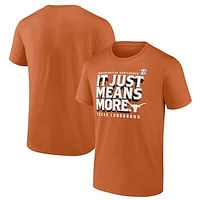 Men's Fanatics Texas Orange Longhorns SEC It Just Means More T-Shirt