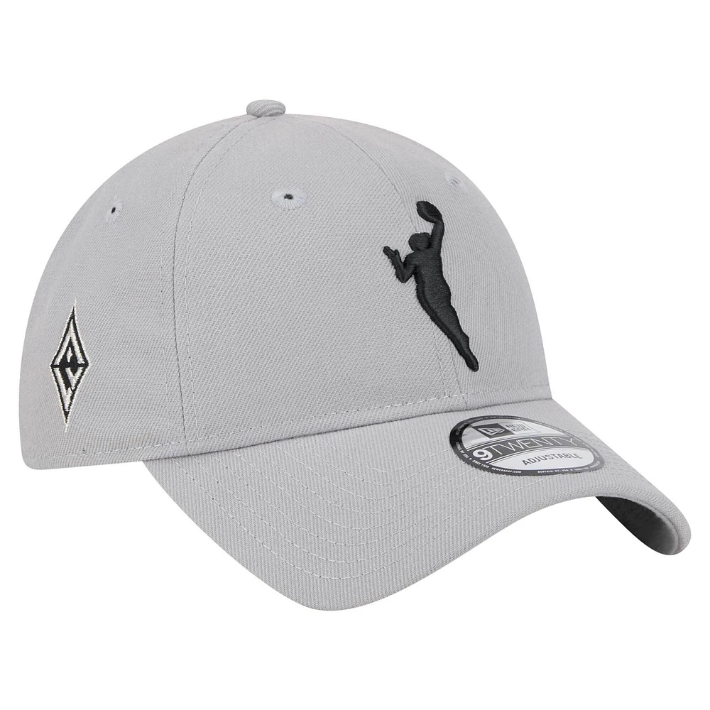 Men's New Era Gray Las Vegas Aces 9TWENTY Adjustable Hat