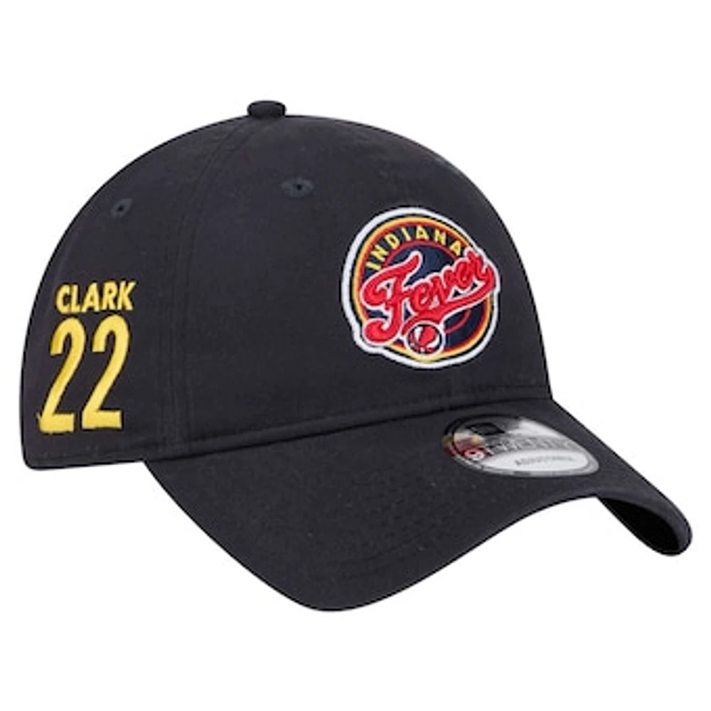 Men's Caitlin Clark Navy Indiana Fever Name & Number Sidepatch 9TWENTY Adjustable Hat