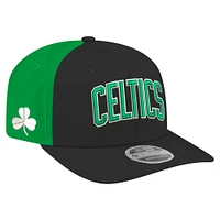 Men's New Era  Black Boston Celtics Statement Edition Jersey 9SEVENTY Adjustable Hat