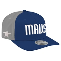 Men's New Era  Navy Dallas Mavericks Statement Edition Jersey 9SEVENTY Adjustable Hat