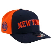 Men's New Era  Navy New York Knicks Statement Edition Jersey Hook 9SEVENTY Stretch-Snap Hat