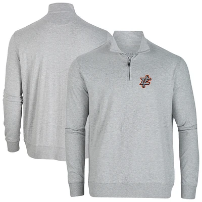 Men's Heather Gray Inland Empire 66ers Alumni Quarter-Zip Pullover Top