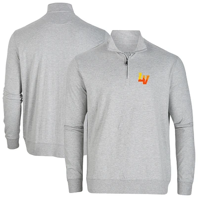 Men's Gray Las Vegas Aviators Alumni Quarter-Zip Pullover Top