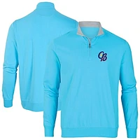 Men's Light Blue Kannapolis Cannon Ballers Alumni Quarter-Zip Pullover Top