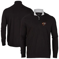 Men's Black Fresno Grizzlies Alumni Quarter-Zip Pullover Top