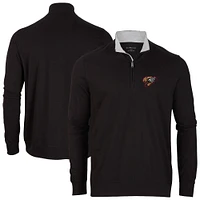 Men's Black Fresno Grizzlies Alumni Quarter-Zip Pullover Top