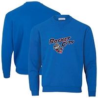 Men's Royal Rocket City Trash Pandas Essential Fleece Crewneck Pullover Sweatshirt