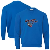 Men's Royal Rocket City Trash Pandas Essential Fleece Crewneck Pullover Sweatshirt