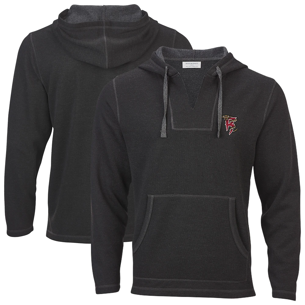 Men's Heather Black Wisconsin Timber Rattlers Baja Fleece Pullover Hoodie