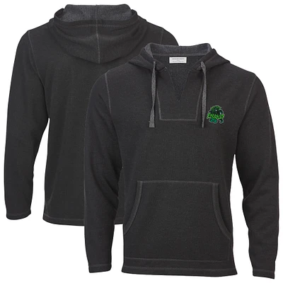 Men's Heather Black Eugene Emeralds Baja Fleece Pullover Hoodie
