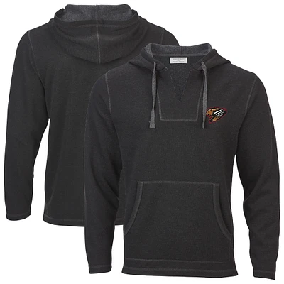 Men's Heather Black Fresno Grizzlies Baja Fleece Pullover Hoodie