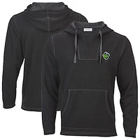 Men's Heather Black Hillsboro Hops Baja Fleece Pullover Hoodie