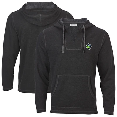 Men's Heather Black Hillsboro Hops Baja Fleece Pullover Hoodie