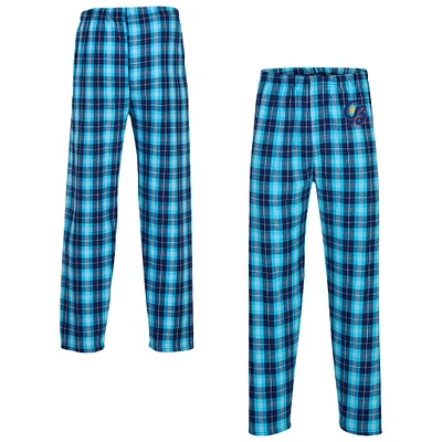 Men's Light Blue/Navy Kannapolis Cannon Ballers Harley Flannel Pants