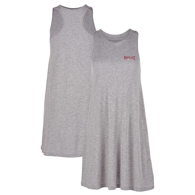 Women's Heather Gray Wisconsin Timber Rattlers Coastal Cover-Up Dress
